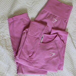 Pink GYMSHARK workout set - top & bottom!